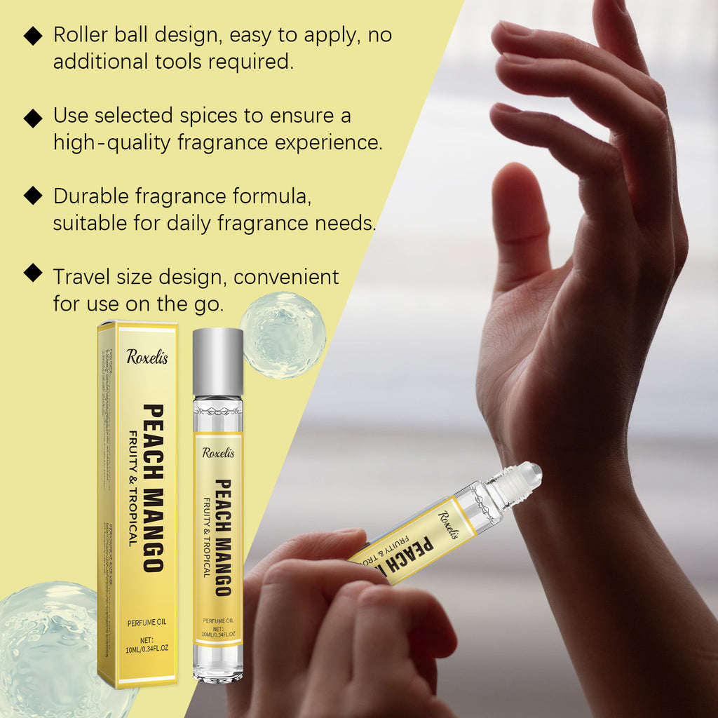 Tropical Fruit Perfume Ball Bearing Fruit Fragrance Ball Rolling Perfume For Women Fresh And Light Scent