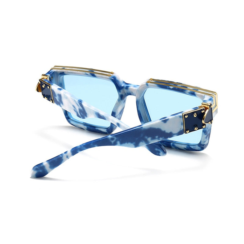 Fashion Classic Luxury Brand Designer Oversized Square Sunglasses Women Men Shield Big Frame Travel Sun Glasses Mirror Shades