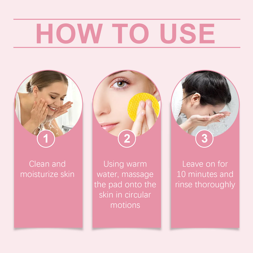 Turmeric Acid Cleansing Pad Gently Cleanses Face Skin With Refreshing And Balanced Oil Skin Care Cleansing Pad