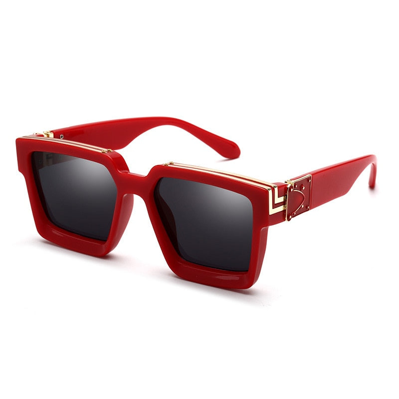 Fashion Classic Luxury Brand Designer Oversized Square Sunglasses Women Men Shield Big Frame Travel Sun Glasses Mirror Shades