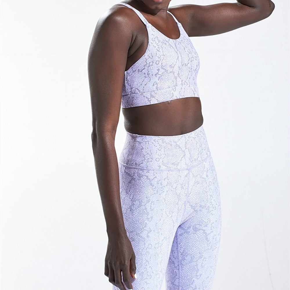 Serpentine Pattern Sports Gym Yoga Sets Fitness Suits