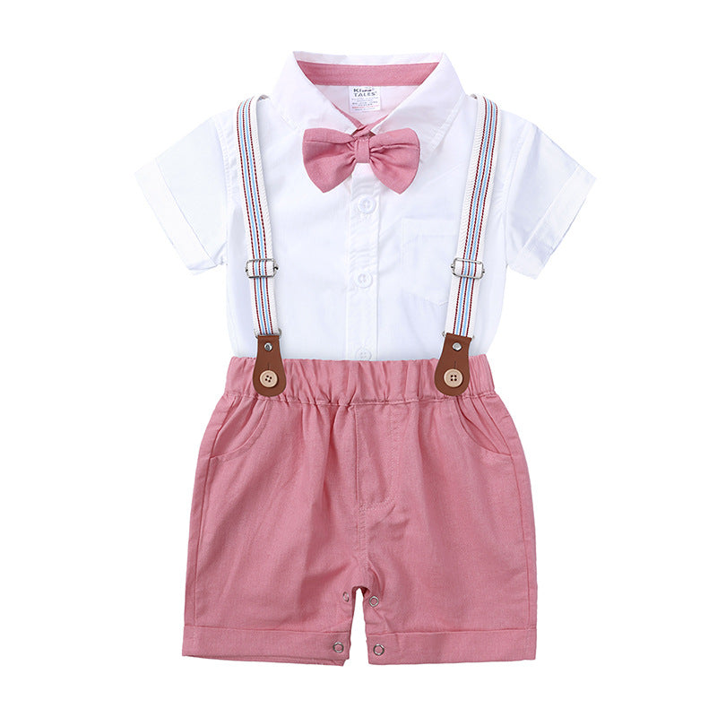Baby boy overalls set