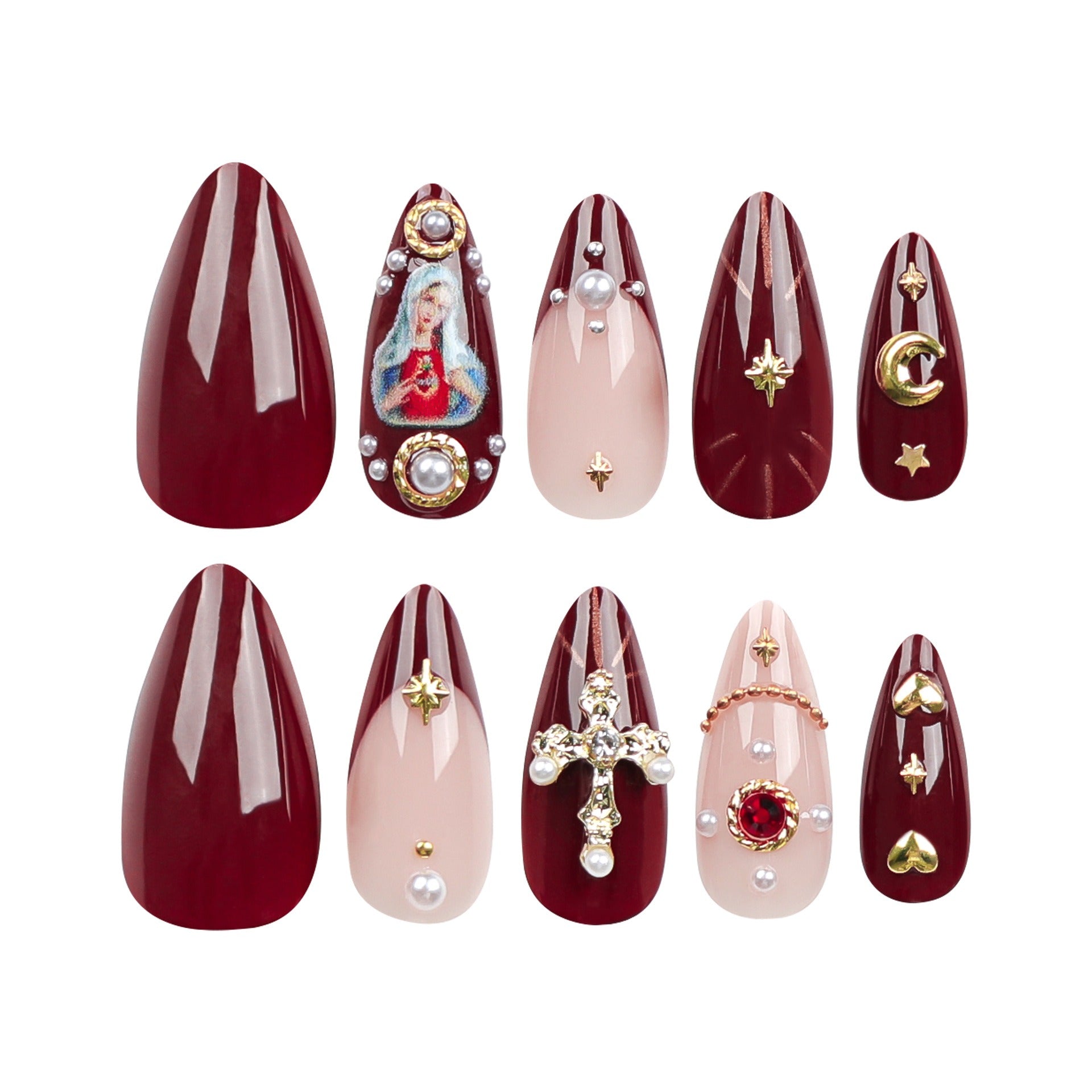 European and American popular manicure wearable nails cross flash diamond explosive wearable nails fake nails