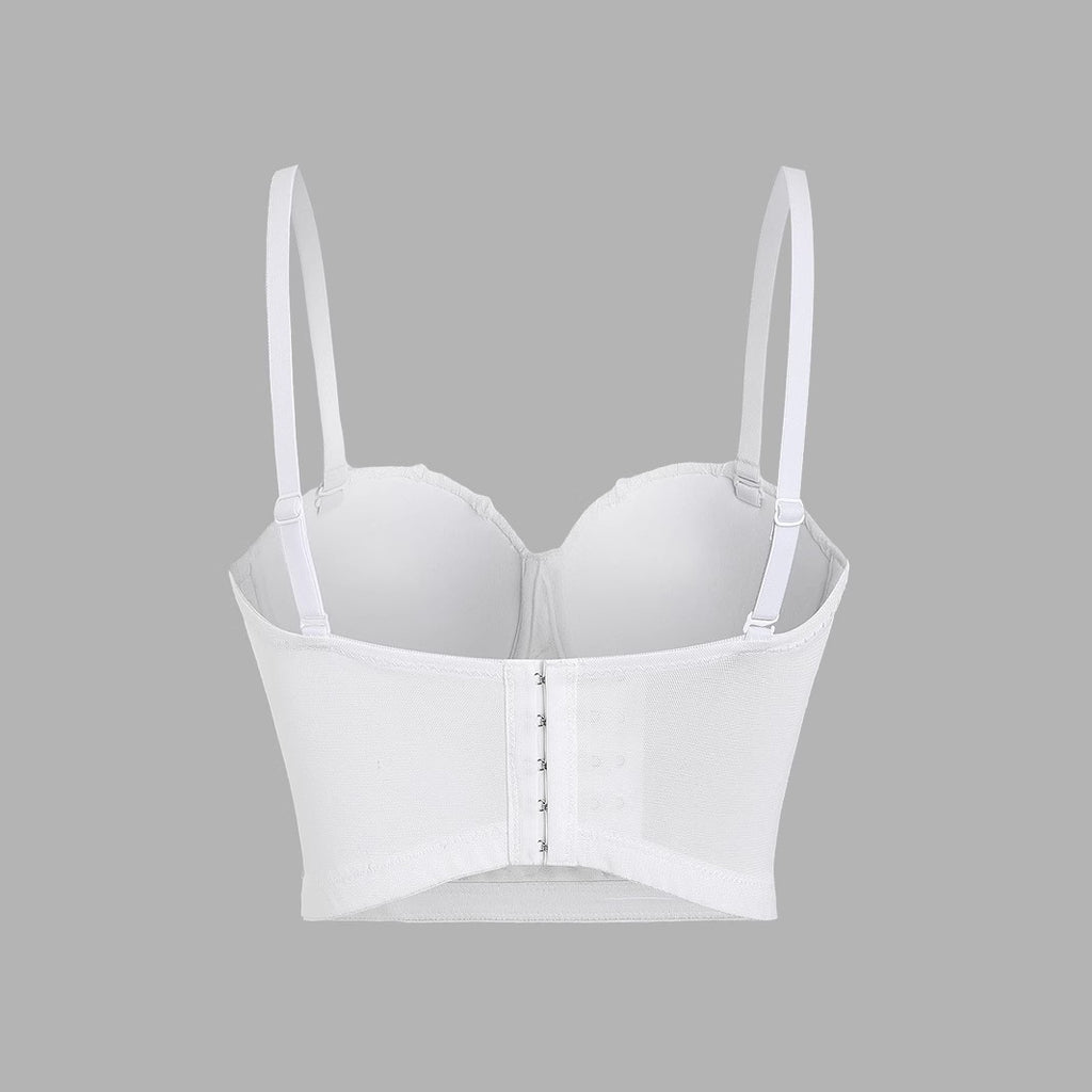 Lace-Up Camisole with Built-in Pads for Women Petal Hand