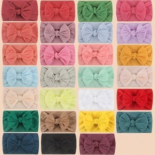 Baby Hair Accessories Soft and Comfortable Nylon Butterfly Tie Hair Band Children's Adornment Cute Princess Hair Band ins
