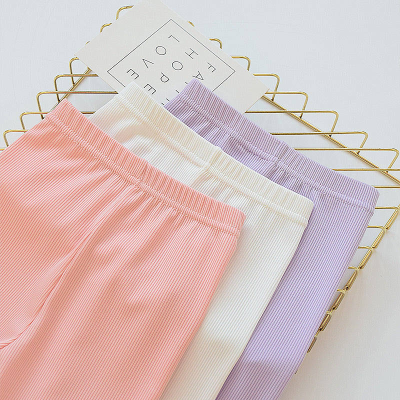 Baby girl elastic pants