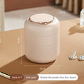 Light luxury senior home living supplies multi-layer rotating jewelry box dressing table earrings ring hand jewelry storage box