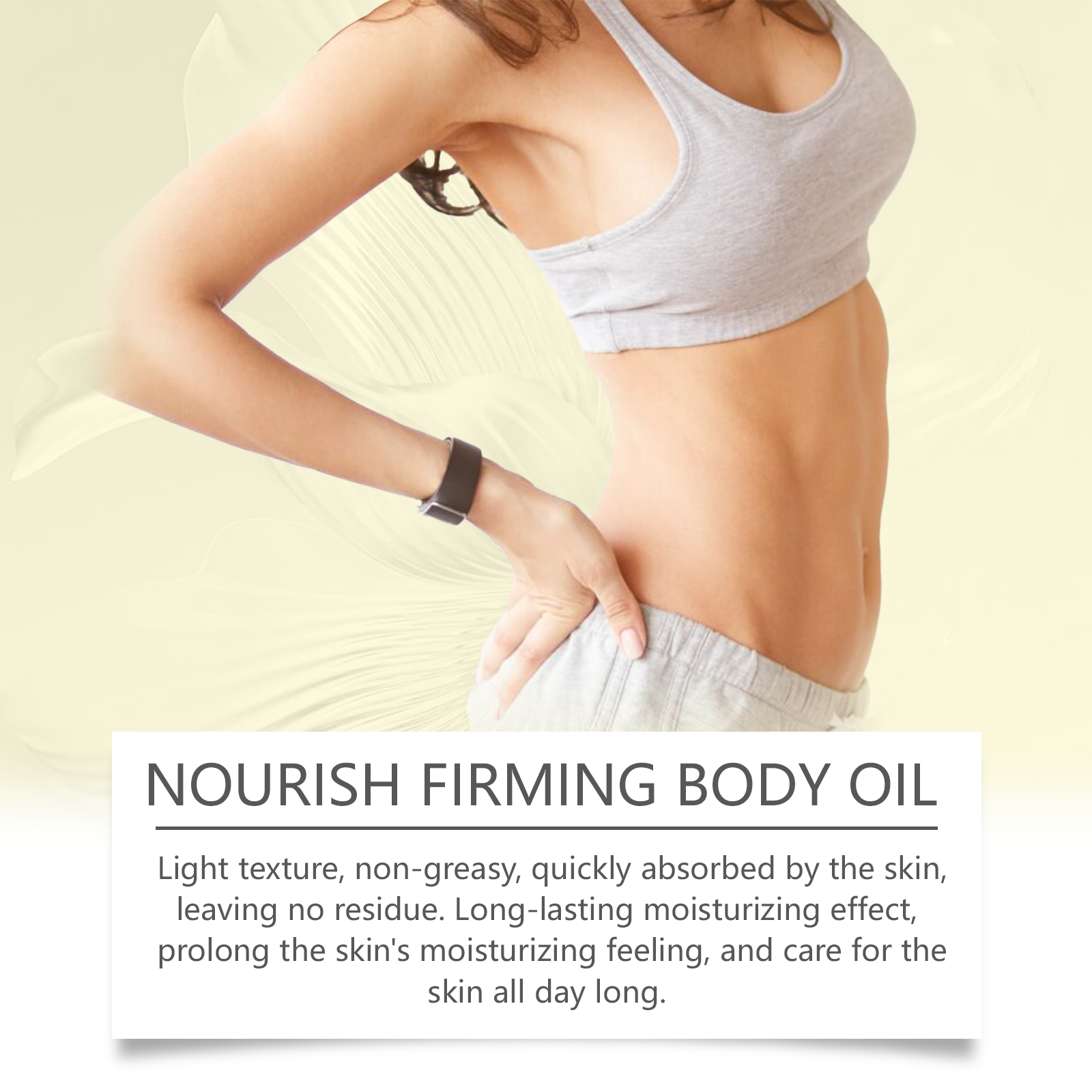 Firming Body Care Oil, Moisturizing and hydrating Skin Massage Firming Body Care Oil