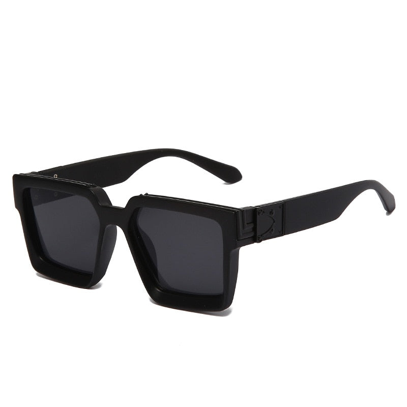Fashion Classic Luxury Brand Designer Oversized Square Sunglasses Women Men Shield Big Frame Travel Sun Glasses Mirror Shades