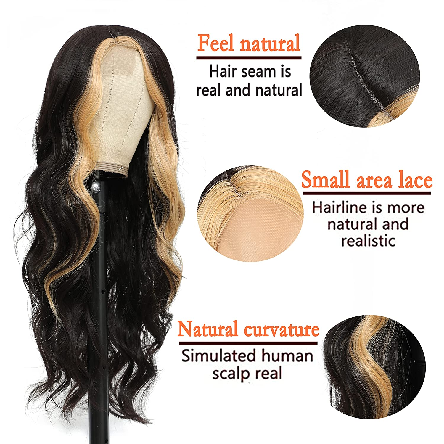 European and American Wigs With Long Curly Hair, Women's Front Lace Wigs, High-Temperature Silk Wigs, and Headsets