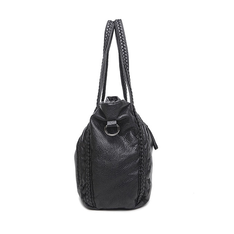 Large Soft Leather Bag for Women Handbags Ladies Crossbody Bags Hobos Shoulder Bags Female Big Tote Sac A Main