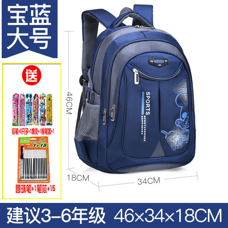 Waterproof Multi-Layer Backpack for Elementary Students
