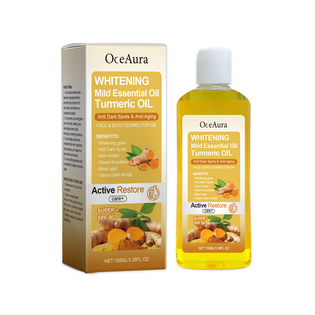 Turmeric Body Care Oil, Nourishing And Hydrating Body Care Oil For Daily Skin Care