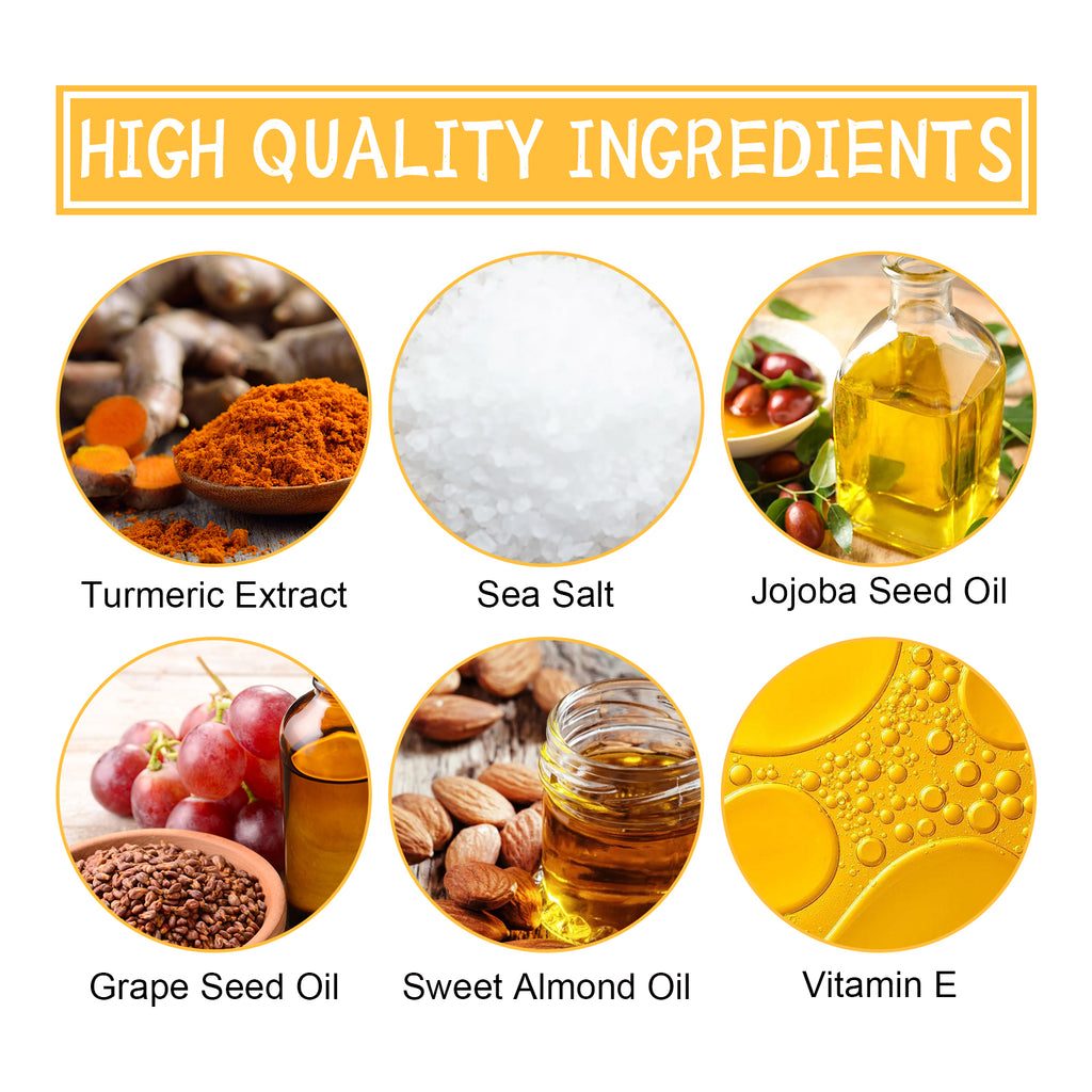Turmeric Body Scrub Cleanses Skin Exfoliating Melanin Whitening Moisturizing Skin Scrub