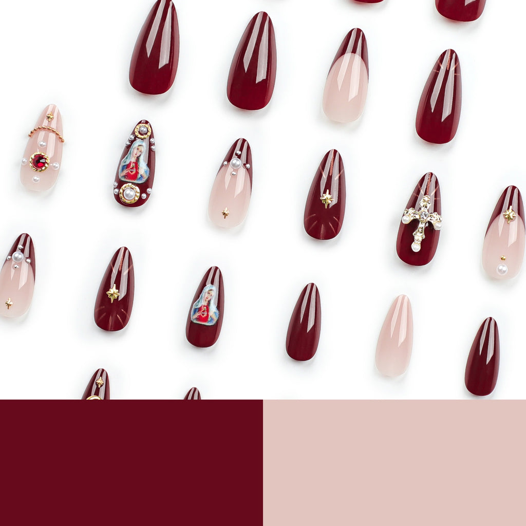 European and American popular manicure wearable nails cross flash diamond explosive wearable nails fake nails