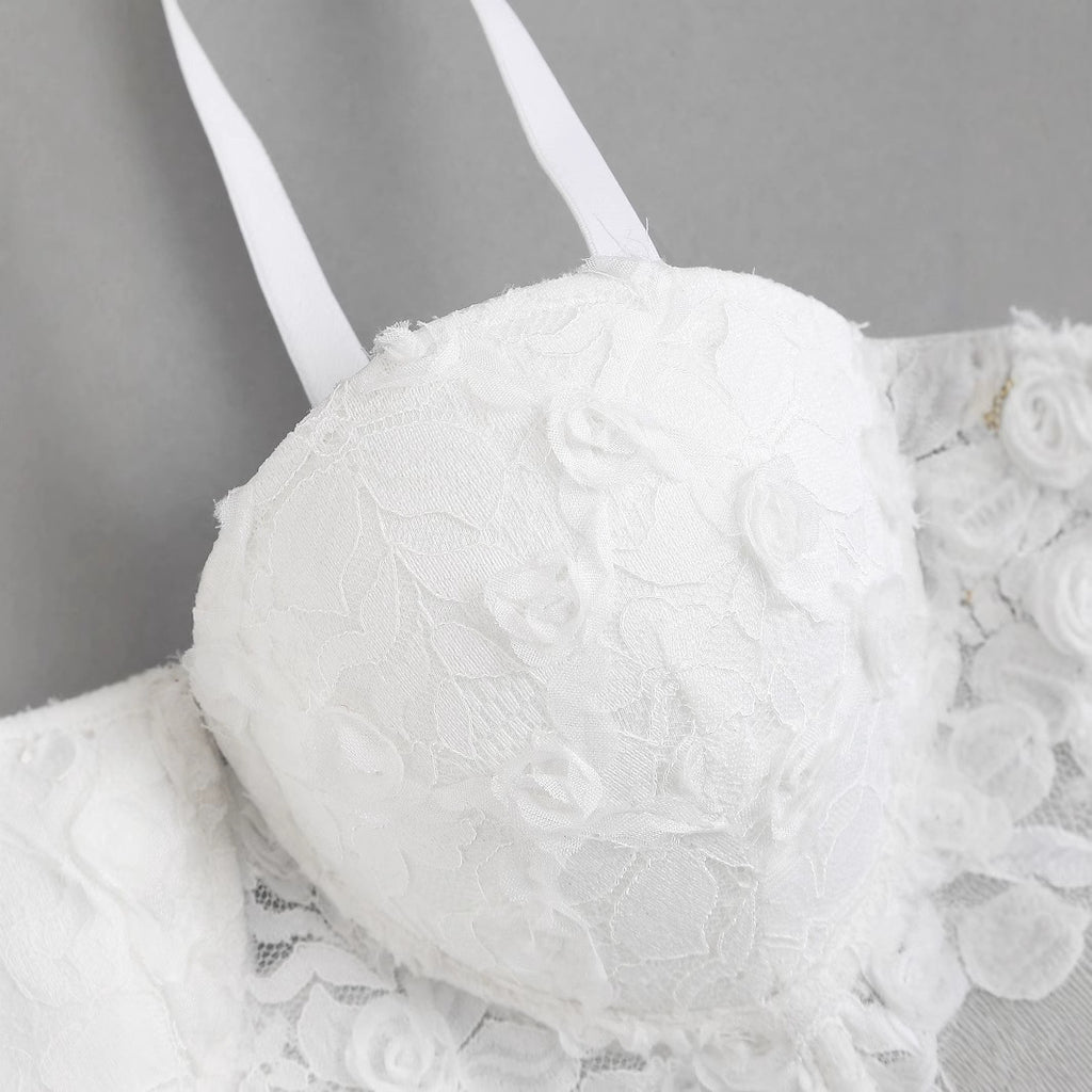 Lace-Up Camisole with Built-in Pads for Women Petal Hand