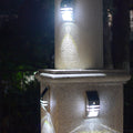 Human Body Infrared Sensor Light Solar Products Outdoor LED Stainless Steel Wall Light Rural Household Wall Light