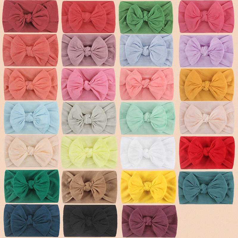 Baby Hair Accessories Soft and Comfortable Nylon Butterfly Tie Hair Band Children's Adornment Cute Princess Hair Band ins