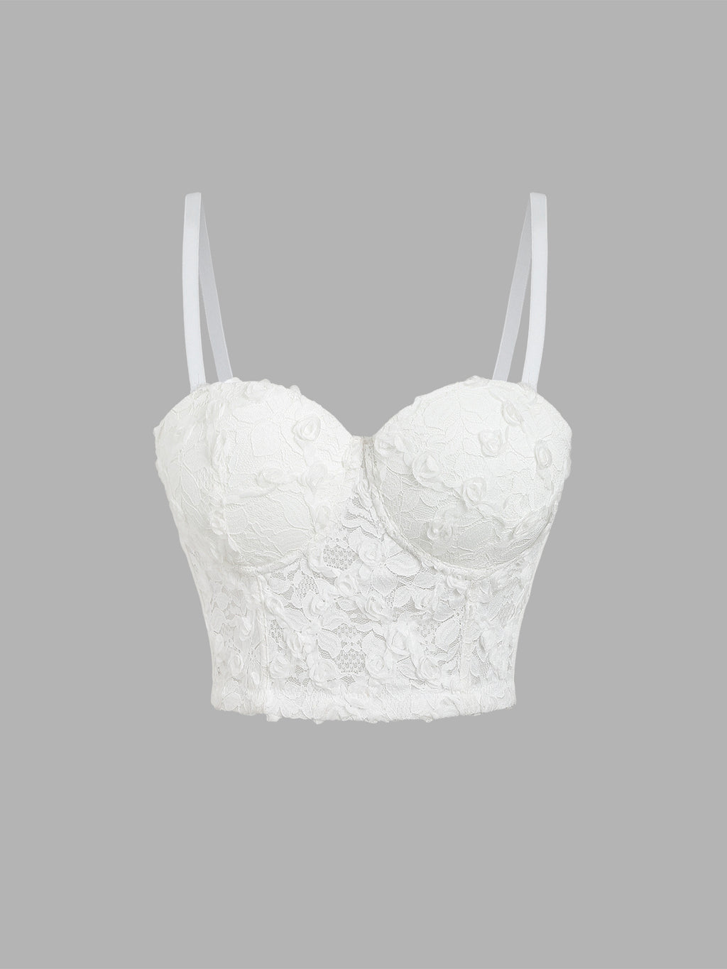 Lace-Up Camisole with Built-in Pads for Women Petal Hand