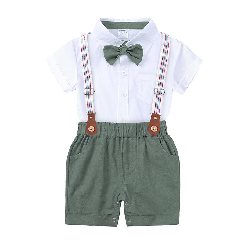 Baby boy overalls set