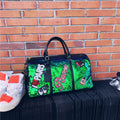 Travel Bag Sequins Overnight Bag Portable Duffle Bags Large Capacity Quitte Bags for Women Men Big Weekend Tote Pink