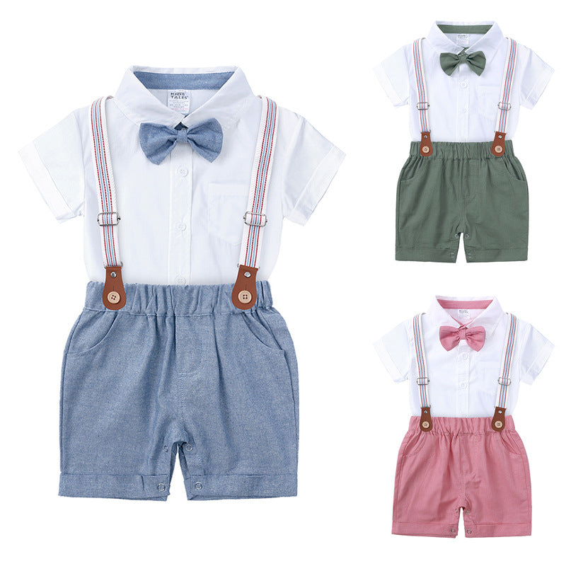 Baby boy overalls set