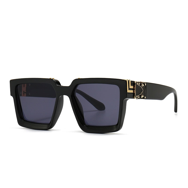 Fashion Classic Luxury Brand Designer Oversized Square Sunglasses Women Men Shield Big Frame Travel Sun Glasses Mirror Shades