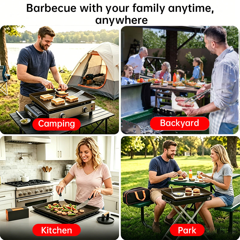 29PCS BBQ Set w/ Burger Press, Stainless Steel Grill Tools & Spatula