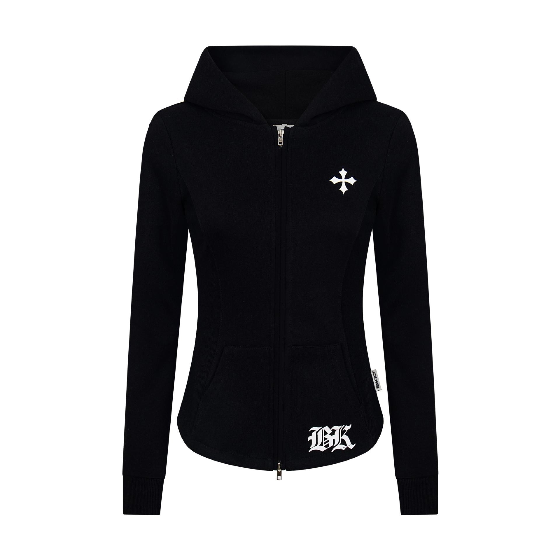 Letter cross zipper cardigan for women and men