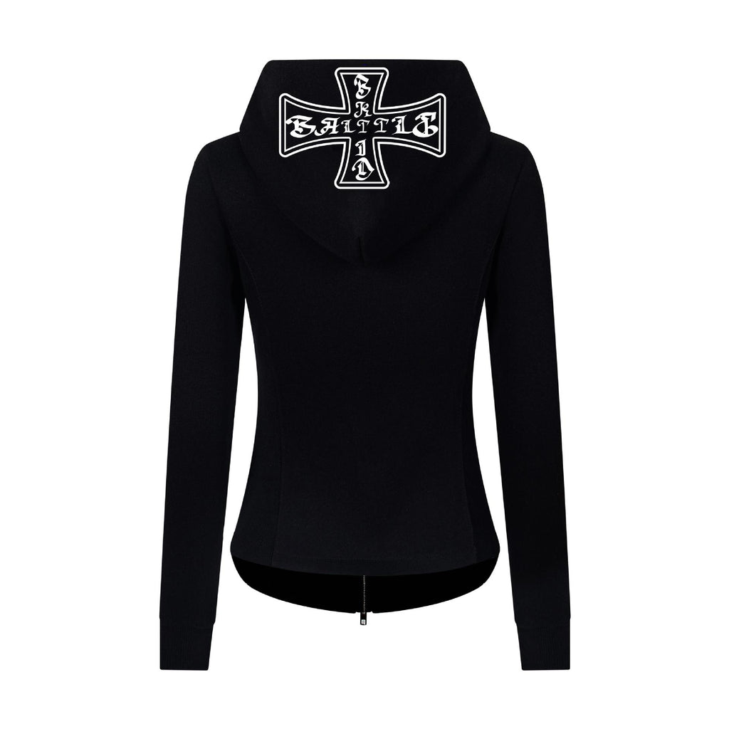 Letter cross zipper cardigan for women and men