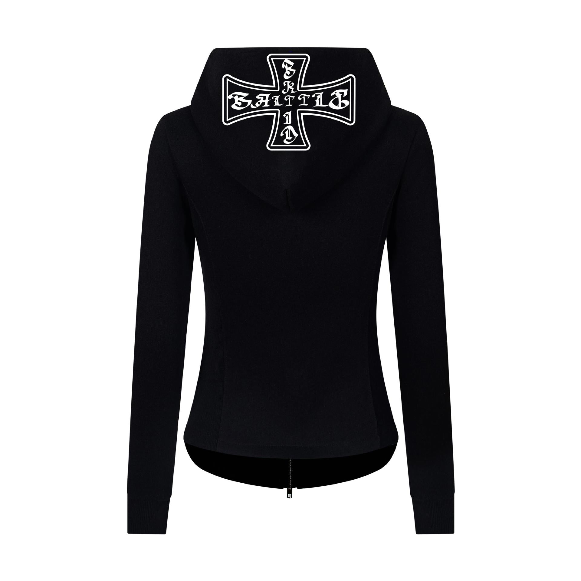 Letter cross zipper cardigan for women and men