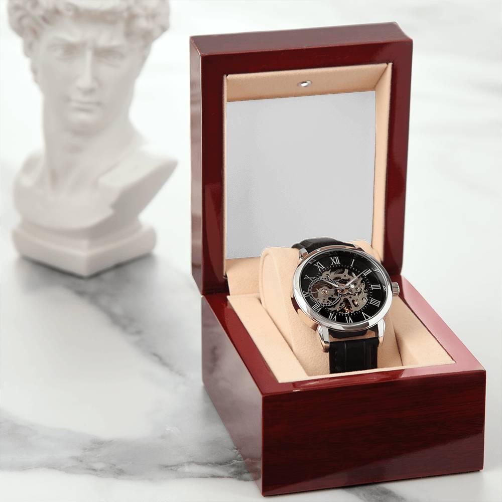 A handsome gift that can withstand constant use, this Black Chronograph Watch is perfect for all the special men in your life