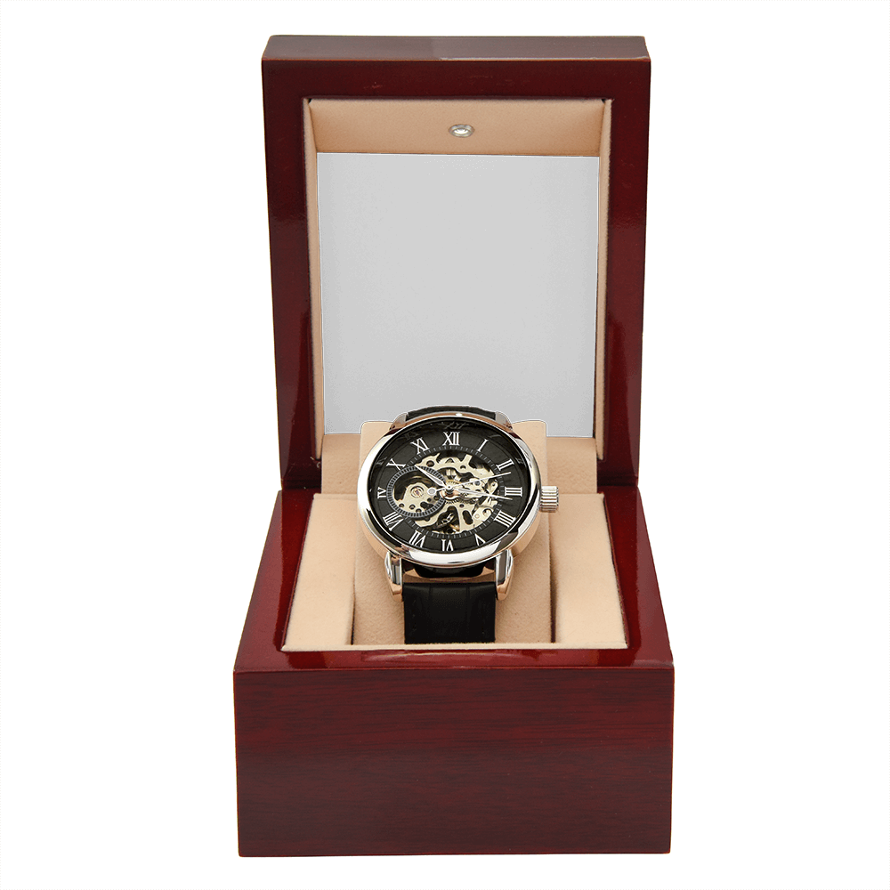 A handsome gift that can withstand constant use, this Black Chronograph Watch is perfect for all the special men in your life