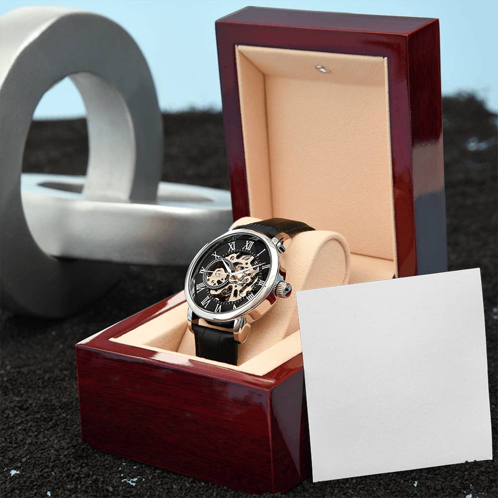 A handsome gift that can withstand constant use, this Black Chronograph Watch is perfect for all the special men in your life