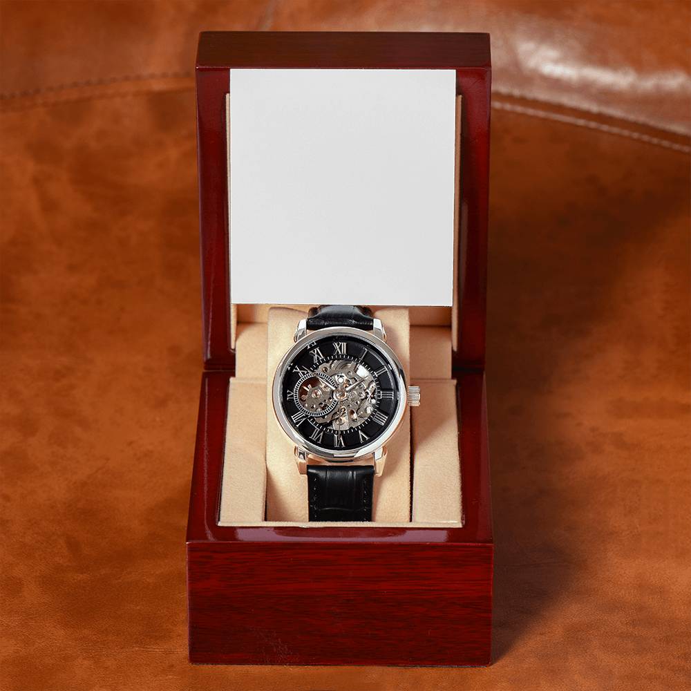 A handsome gift that can withstand constant use, this Black Chronograph Watch is perfect for all the special men in your life