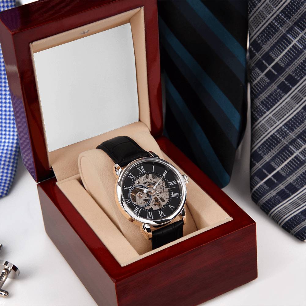 A handsome gift that can withstand constant use, this Black Chronograph Watch is perfect for all the special men in your life