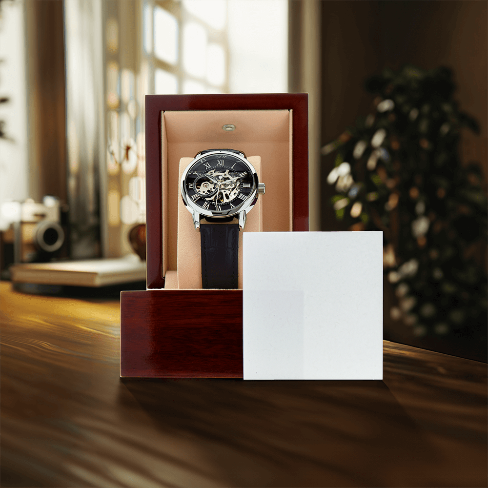 A handsome gift that can withstand constant use, this Black Chronograph Watch is perfect for all the special men in your life